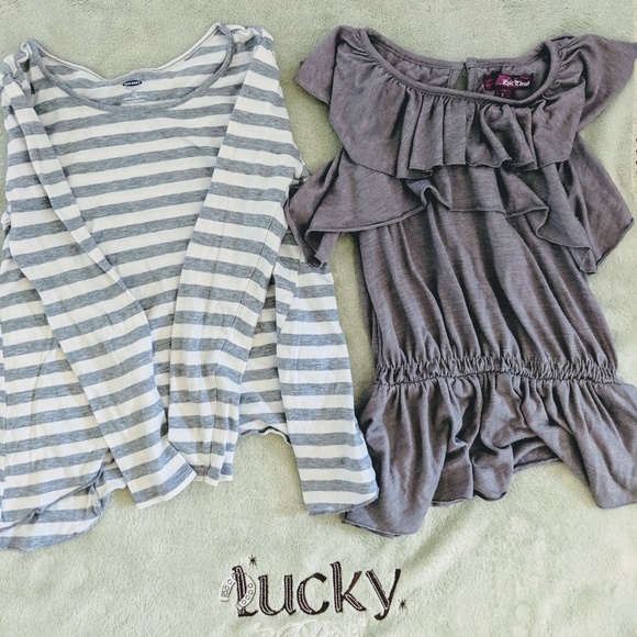 Epica Clothing Other - Old Navy striped long sleeve & Epic Threads gray